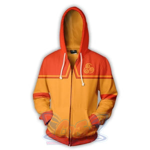 Avatar: The Last Airbender 3D Printed Polyester Zip Up Hoodie Hoodie