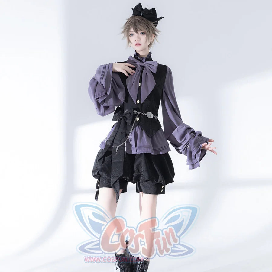 Pre-Sale Hunting Rabbit Retro Cute Cool Jacket Lolita Vest Shorts Ouji Set S23010