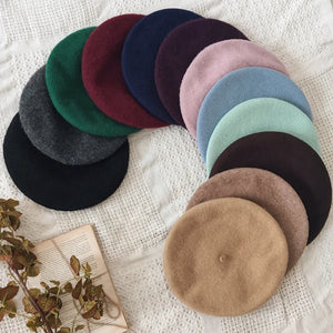 Spring And Autumn Japanese Style All-Match Sweet Girl Beret Cap Hats&Caps