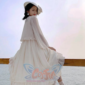 Vintage And Elegant French Chiffon Lolita Jumper Skirt