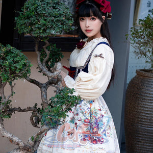 Bavaria Style Velvet Slim Lolita Short Jumper Skirt