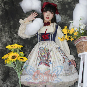 Bavaria Style Velvet Slim Lolita Short Jumper Skirt