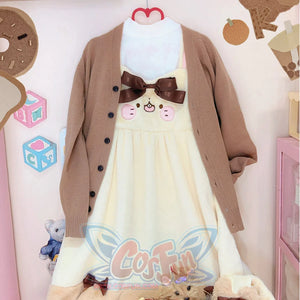 Sweet And Lovely Lolita Woolen Jumper Skirt