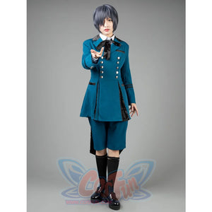 Black Butler Ciel Phantomhive Cosplay Costumes Blue Outfit Mp003218