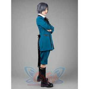 Black Butler Ciel Phantomhive Cosplay Costumes Blue Outfit Mp003218