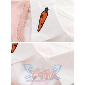 Bunny Carrot Fake Two-Piece Shirt Sweatshirt J10007