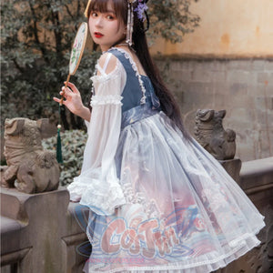 Chinese Style Daily Lolita Long Sleeve Dress