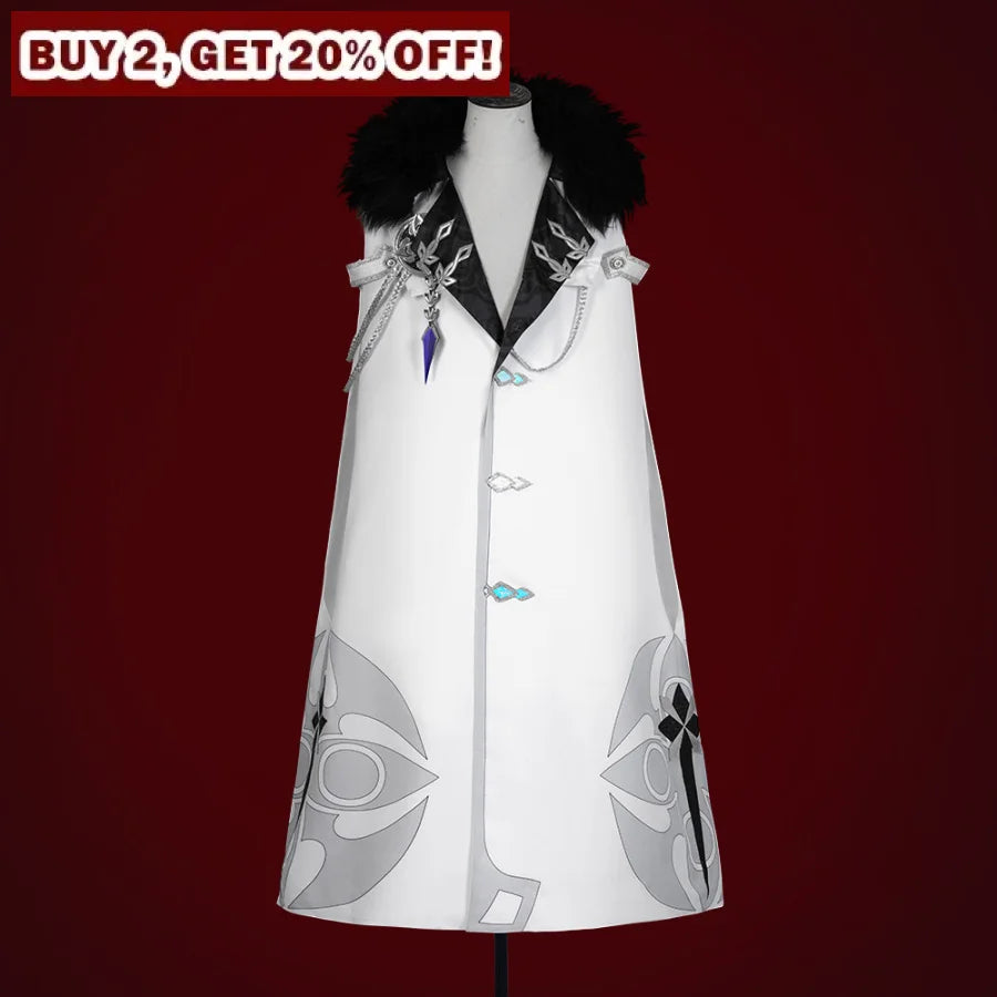 Genshin Impact Fatui Harbinger Rooster Pulcinella Cape Cosplay Costume C07579 A Xs Costumes