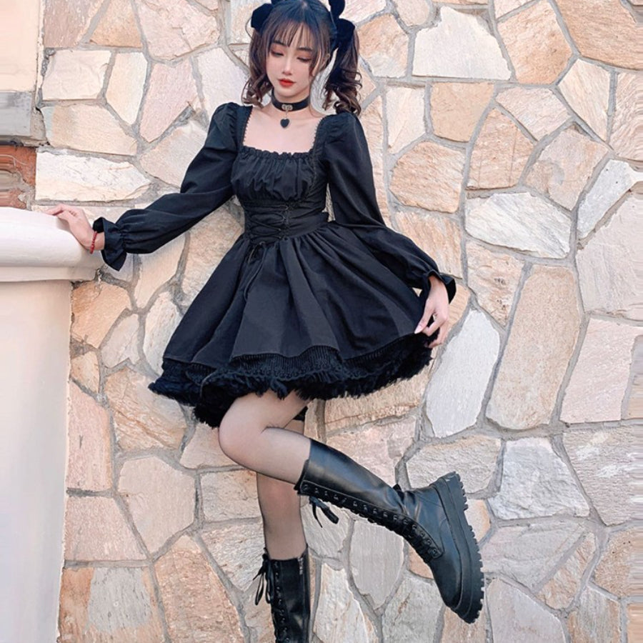 Royal Style Sweet High Waist Lolita Bubble Dress