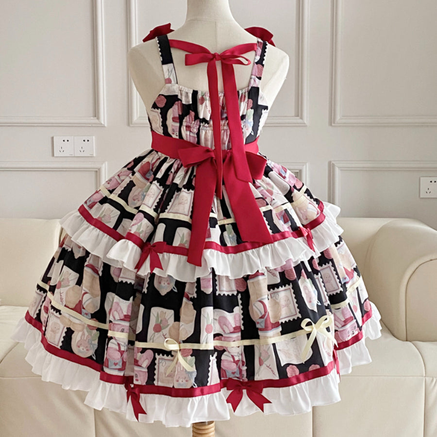 Sweet and Lovely Cake Lolita Jumper Skirt