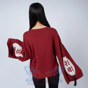 Cartoon Fox Face Embroidery Tassels Sweater Pullover Mp005913 Sweatshirt