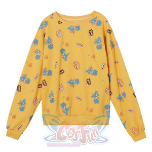 Casual Dinosaur Print Sweatshirt Mp006264