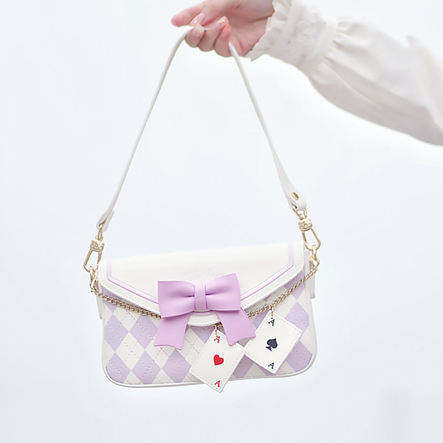 Sweet and Lovely Bowknot Square Crossbody Bag