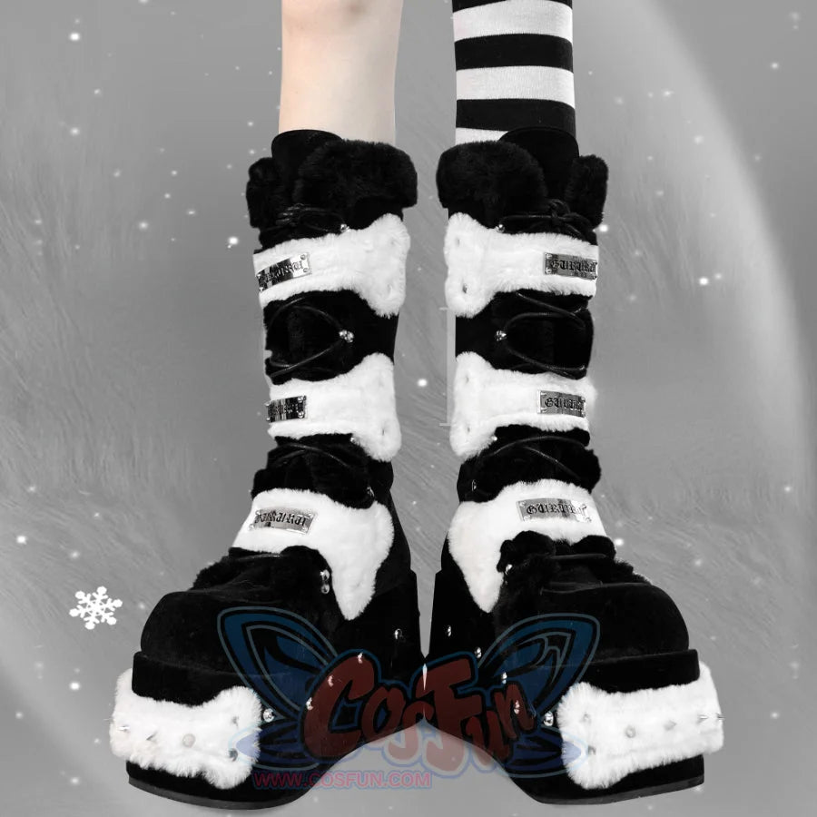 Original Winter Lolita Woolen Thick Soled Boots S22648