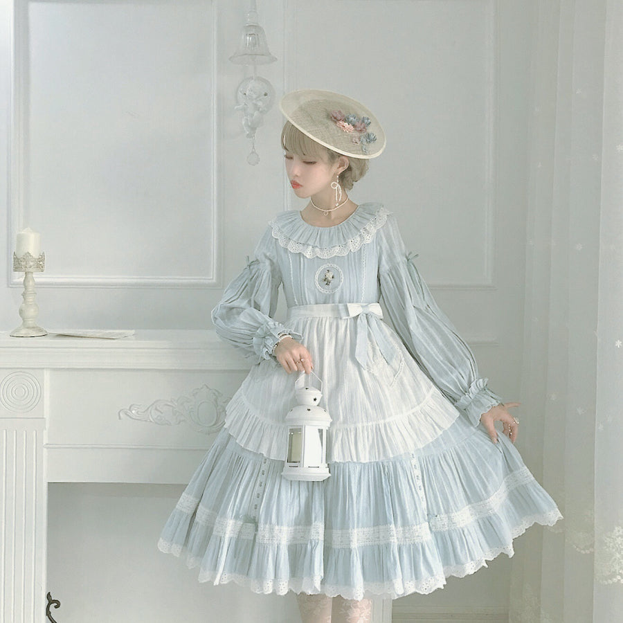 Autumn High Waist Lolita Long Sleeve Dress