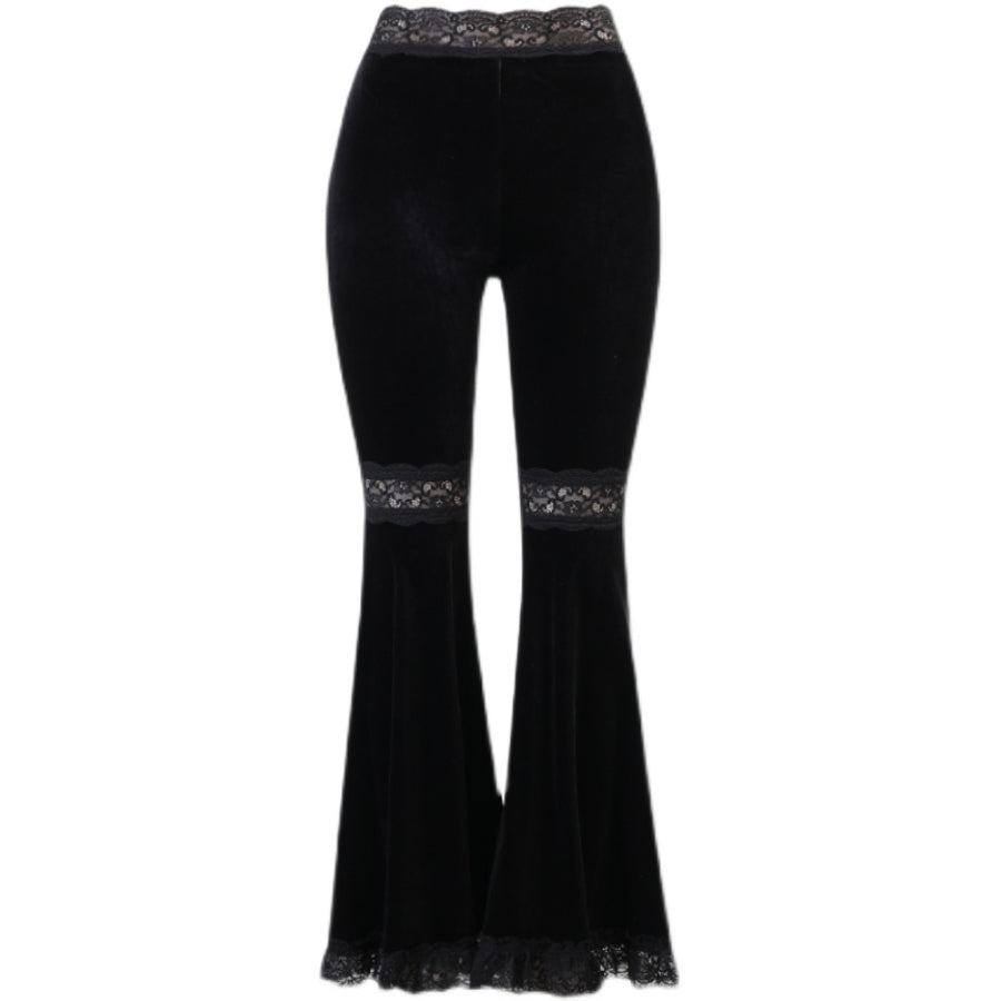 New Style Lace High Waist Trumpet Pants S22922