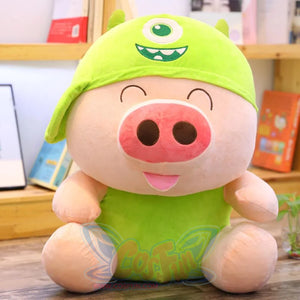 Cute Animal Transform Mcdull Pig Monster Spiderman Superman Minion Cos Props Gift Big-Eye / 35Cm