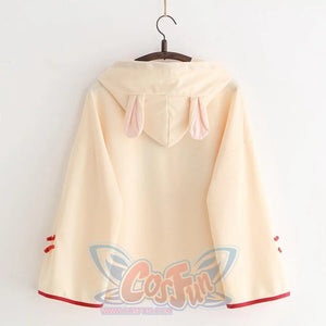 Cute Bunny Print Japanese Drawstring Hoodies J40014 Hoodie