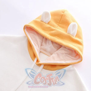 Cute Little Hamster Color Block Hoodie Sweatshirt