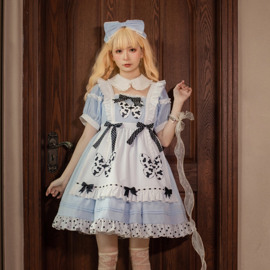 Daily Lovely Butterfly Lolita Short Sleeve Dress