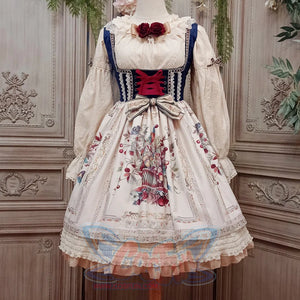 Bavaria Style Velvet Slim Lolita Short Jumper Skirt