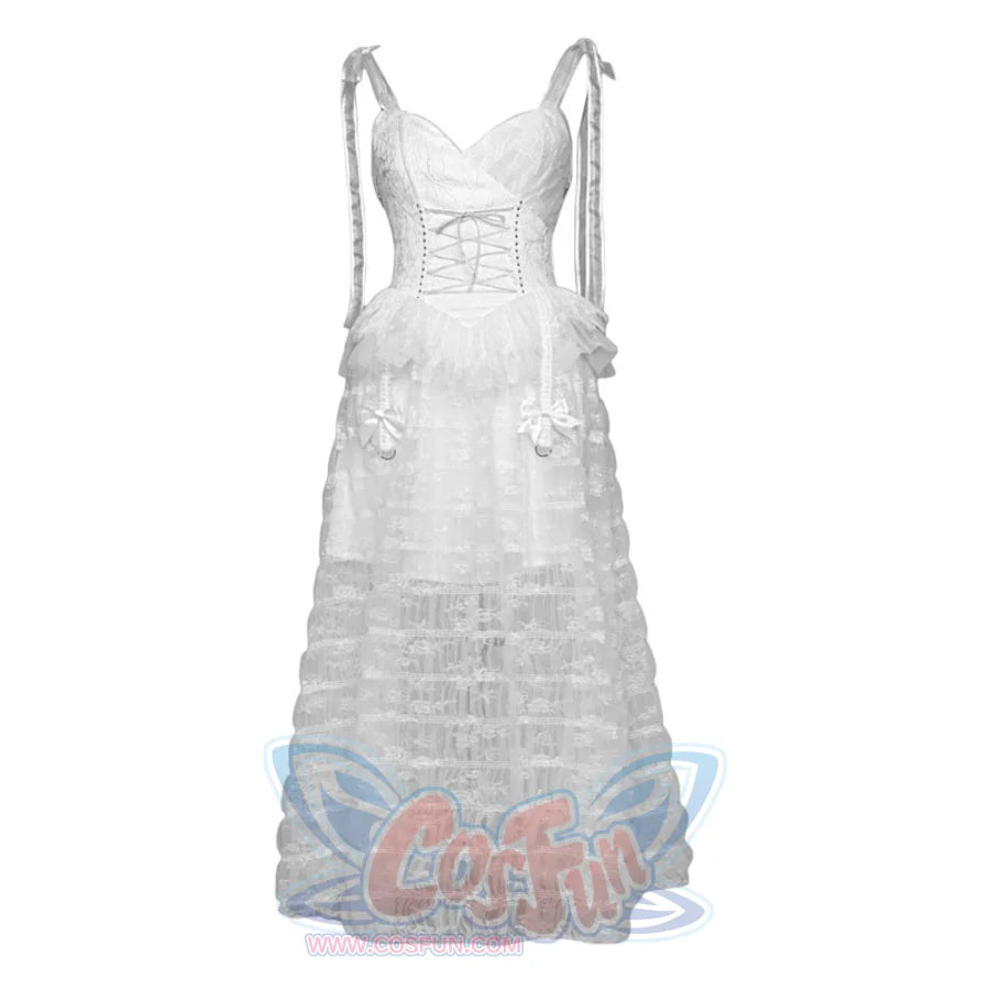 Alice White Gothic Lace High Waist Slip Dress / S