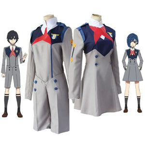 Anime Darling In The Franxx Cos Hiro Ichigo Zero Two Miku Kokoro School Uniform Cosplay Costume Sets