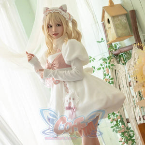 Autumn Winter Lovely Lolita Thicken Woolen Dress Sets