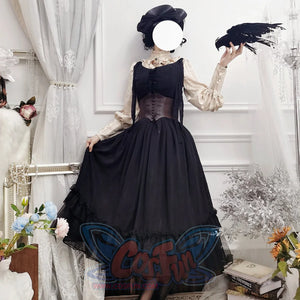 Vintage And Elegant French Chiffon Lolita Jumper Skirt