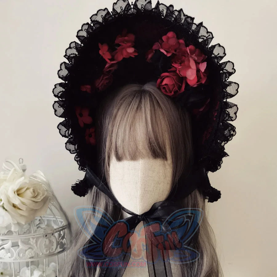 Original Gorgeous Lolita Wide Brim Lace Hat