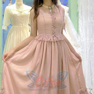 Vintage And Elegant French Chiffon Lolita Jumper Skirt