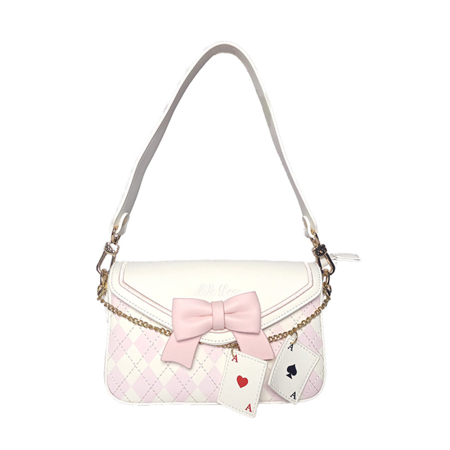 Sweet and Lovely Bowknot Square Crossbody Bag