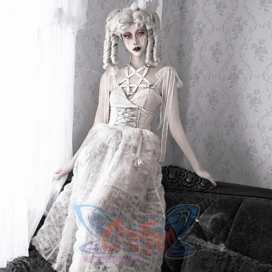 Alice White Gothic Lace High Waist Slip Dress