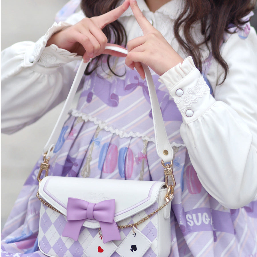 Sweet and Lovely Bowknot Square Crossbody Bag