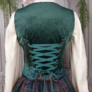 College Style Elegant Winter Velvet Lolita Vest