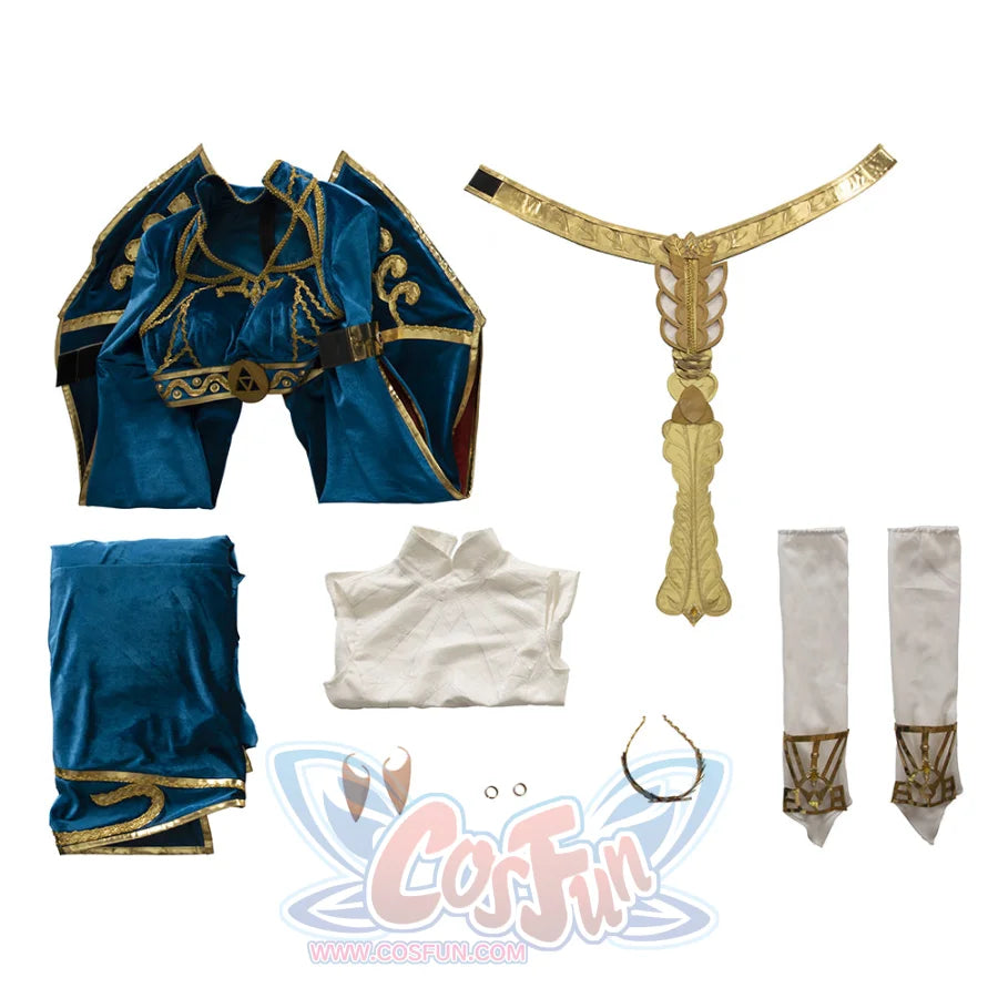 The Legend Of Zelda: Breath The Wild Princess Zelda Dress Cosplay Costumes C09024