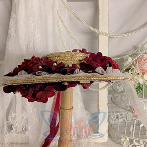 Original Gorgeous And Elegant Lolita Straw Hat