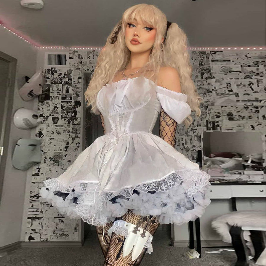 Royal Style Sweet High Waist Lolita Bubble Dress