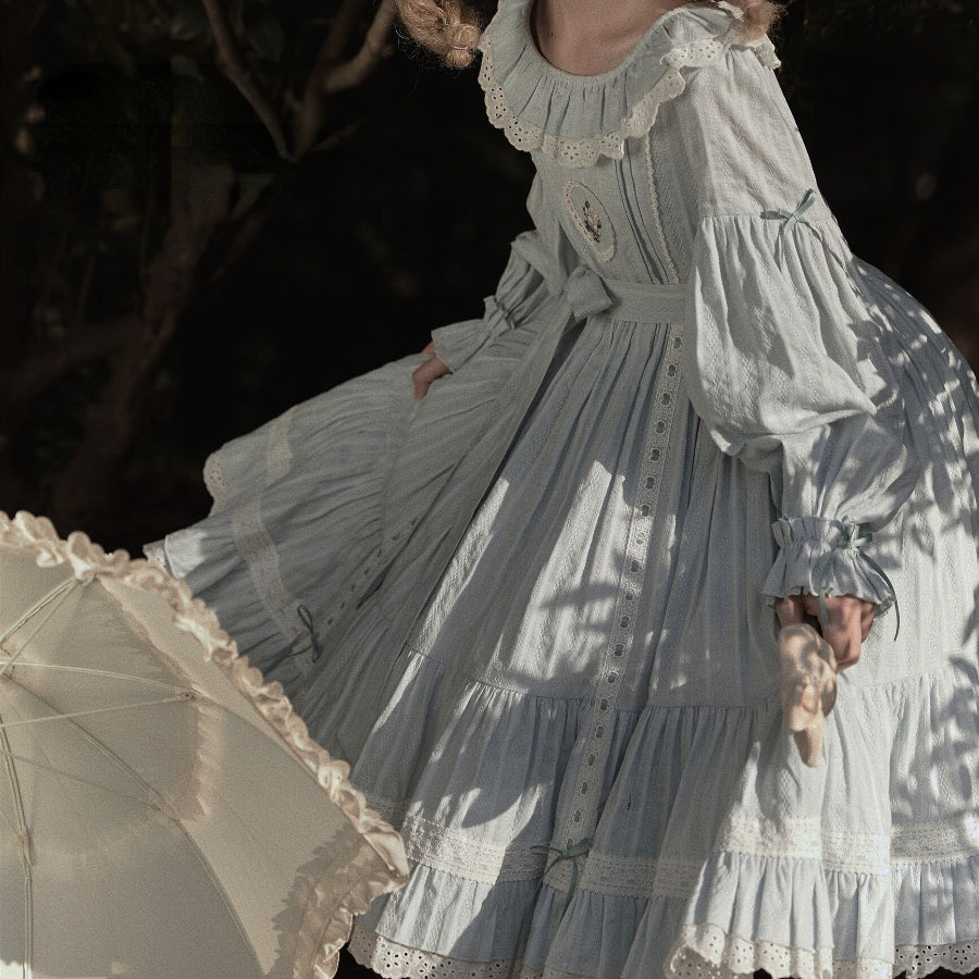 Autumn High Waist Lolita Long Sleeve Dress