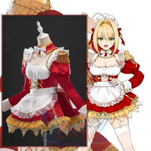 Fate/grand Order Nero Maid Dress Cosplay Costume Costumes