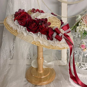 Original Gorgeous And Elegant Lolita Straw Hat