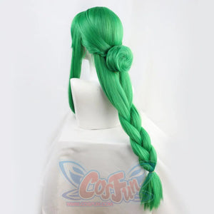 Game Genshin Impact Baizhu Cosplay Wig Green Long Braid C00405 Wigs