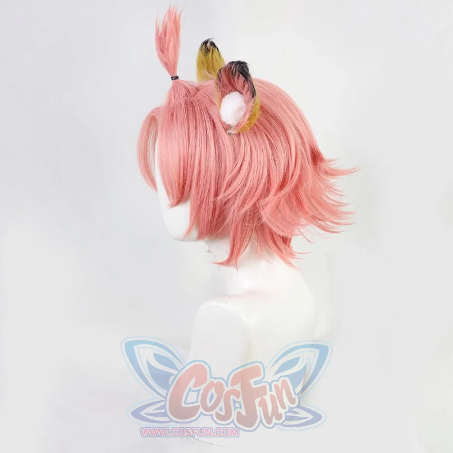 Game Genshin Impact Diona Cosplay Wig+Cat Ears C00376 Wigs