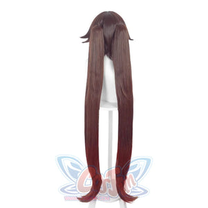 Game Genshin Impact Hu Tao Cosplay Wig Brown Twin Tail C00382 Wigs