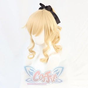 Game Genshin Impact Jean Golden Ponytail Short Hair Cosplay Wig C00165 Wigs