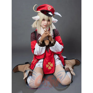 Game Genshin Impact Klee Cosplay Costume C00044 Costumes