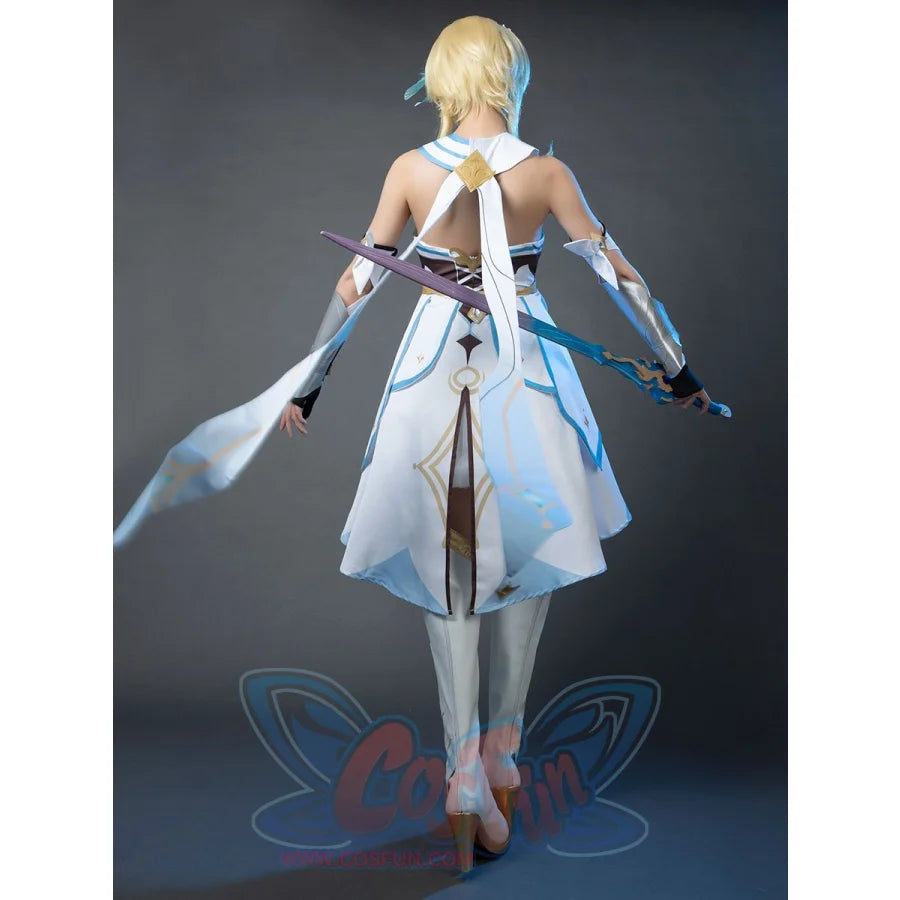 Game Genshin Impact Traveler Lumine Cosplay Costume C00012 Costumes