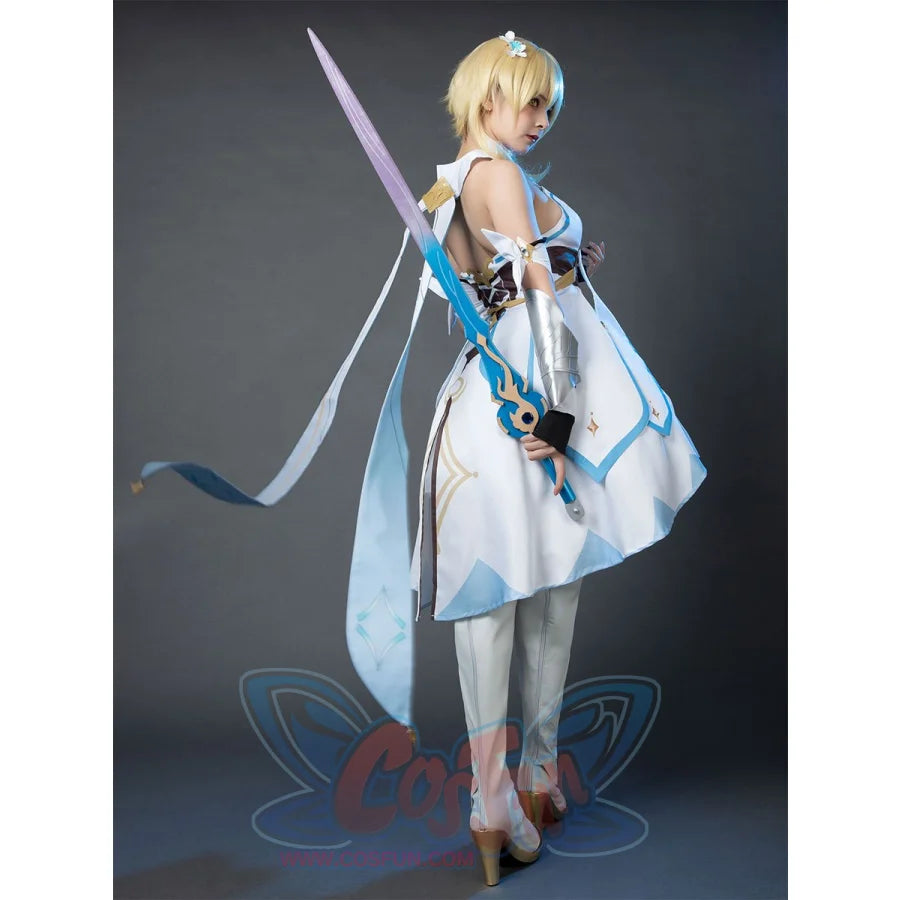 Game Genshin Impact Traveler Lumine Cosplay Costume C00012 Costumes