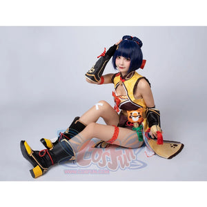 Game Genshin Impact Xiangling Cosplay Costume C00158 Costumes