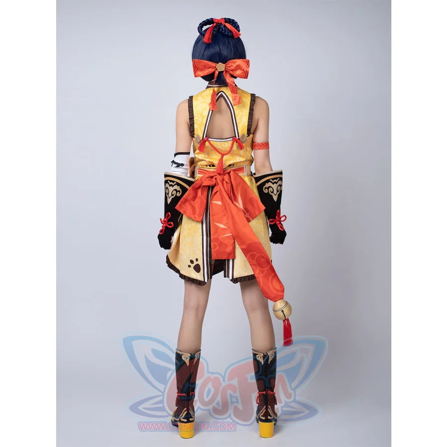 Game Genshin Impact Xiangling Cosplay Costume C00158 Costumes